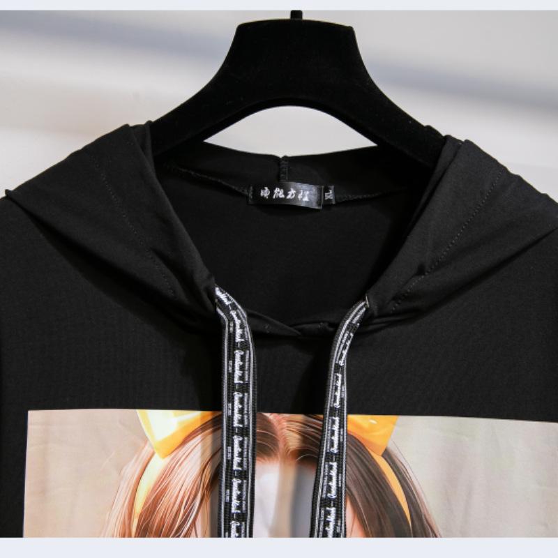 Autumn Hoodie Women's Plus Size Long Sleeve Pullover Casual Bottom Shirt