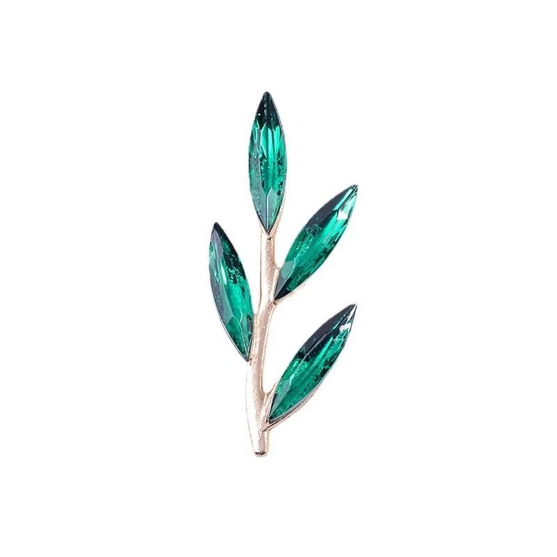 Engood 100Pcs Rhinestones Branch Leaves Button DIY Hair Accessories Wedding Bridal Decoration Sewing Trim & Embellishments Craft
