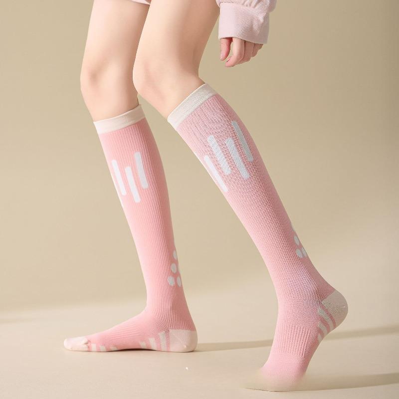 Sports Socks for Women, Running and Skipping Rope, Calf Socks, Marathon Fitness, Pressure, Knee-high Socks, Muscles Can Compress Socks for Women