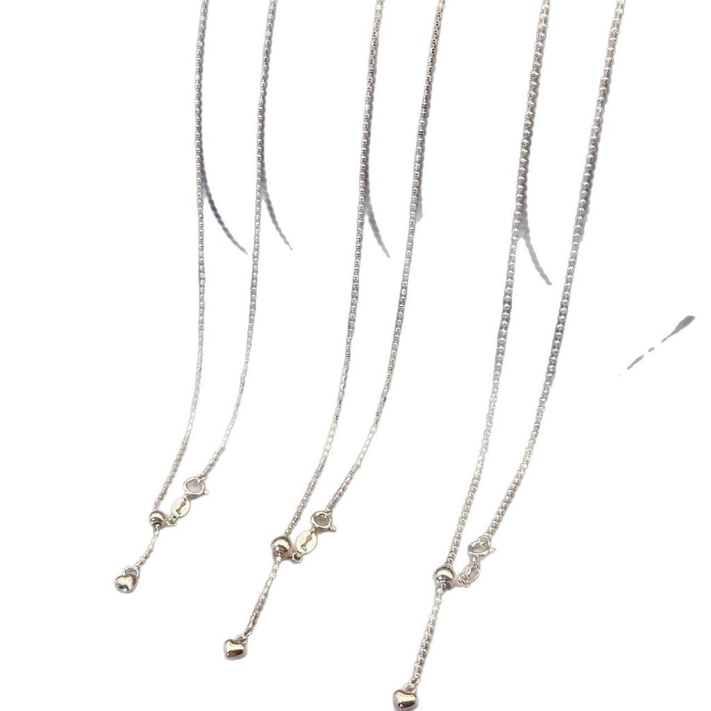 Adjustable DIY S925 Sterling Silver Chain Necklace