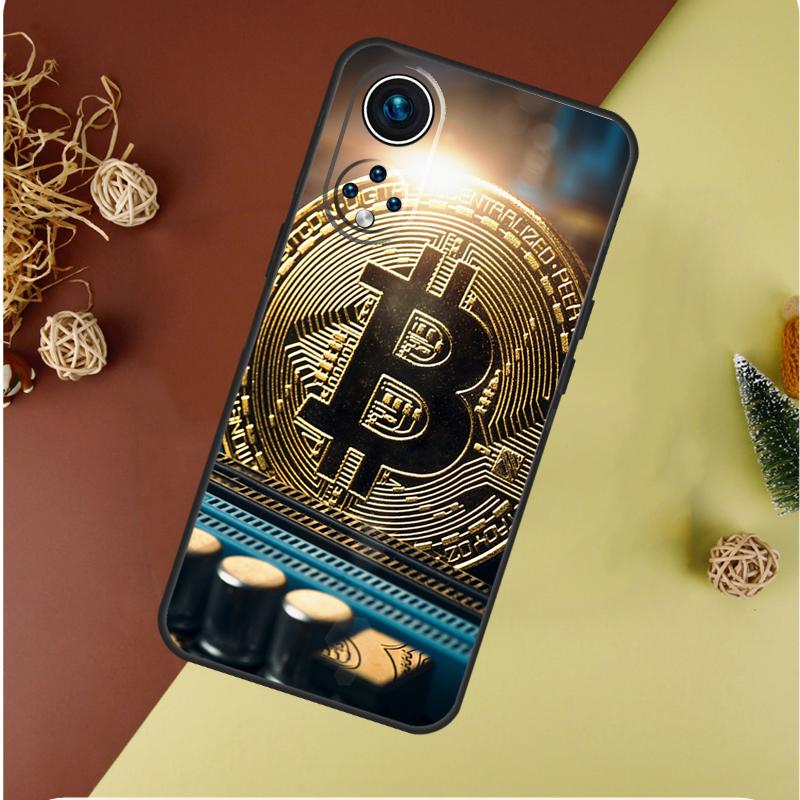 Bitcoin BTC Case For Honor Magic 7 5 6 Pro Honor 200 Pro 50 70 90 Lite X9b X9a X8b X8a X8 X9 X9c Cover