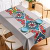 Bohemia Anti-opaření podložka na stůl ubrus na stůl Nordic Ethnic PVC ubrus Voděodolný a olejivzdorný obdélníkový ubrus