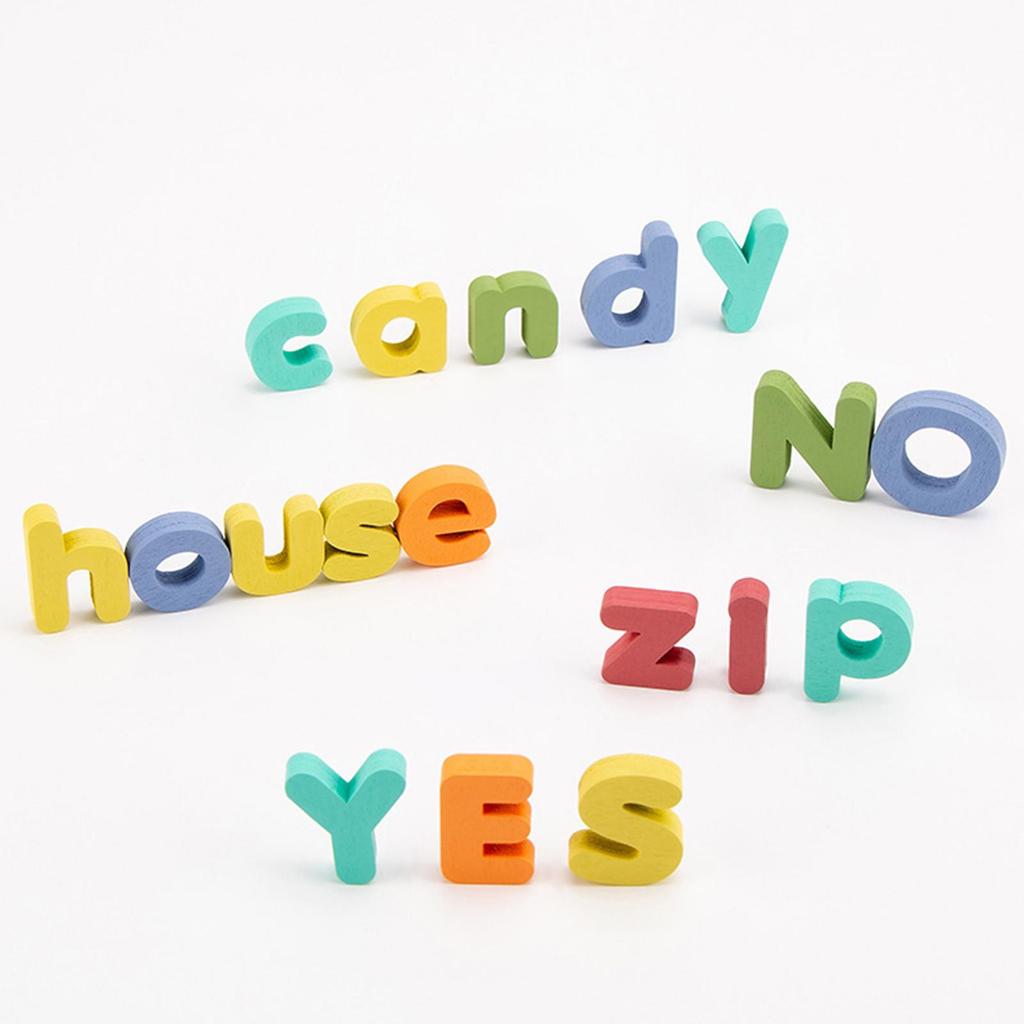 Children Wooden Abc Puzzle Montessori Education Toy Preschool Game Upper Case and Lower Letters