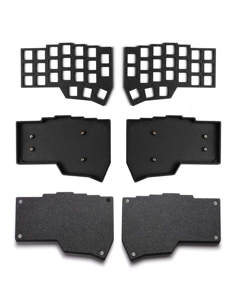 YIVU CORNE V4 Wired Split Mechanical Orthogonal Ergonomics Key Custom RGB Gaming Linear Switches for a Smooth Feel Keyboard, 40% Layout, 36 Support,