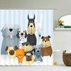 Cat Cartoon Animal Print Shower Curtain Bathroom Bathtub Shower Cover Shower Curtain With 12 Hooks Shower Curtain