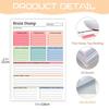 2Pcs Tear Away Design Brain Dump Notebook A5 Size To-Do Planner Daily Planning Manual  Work Tasks