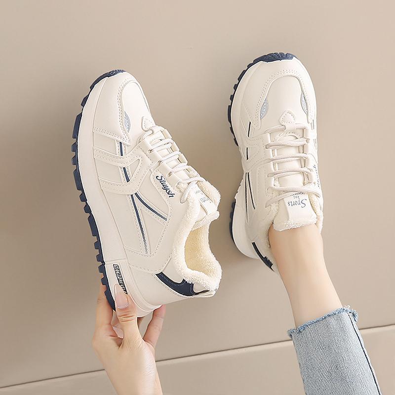 

New winter velvet warm two cotton shoes Forrest Gump dad sneakers 35