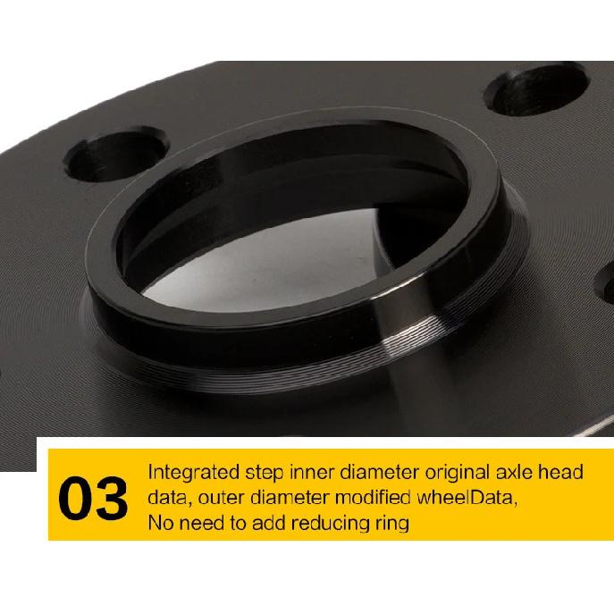 2Pieces 3/5/810/12/20mm Wheel Spacer Adapter PCD 5x108 CB 65.1mm 5 Lugs Suit for Universal Car