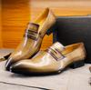 Fashion Men's Luxury Cowhide Loafers Wear-resistant Comfortable Leather Shoes Daily Dress Fashion Office Formal Footwear