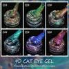 New Peacock Cat Eye Gel Nail Polish Fall Winter Glitter Laser 9D Holographic Cat Eye Gel Nail Art Set 15ml