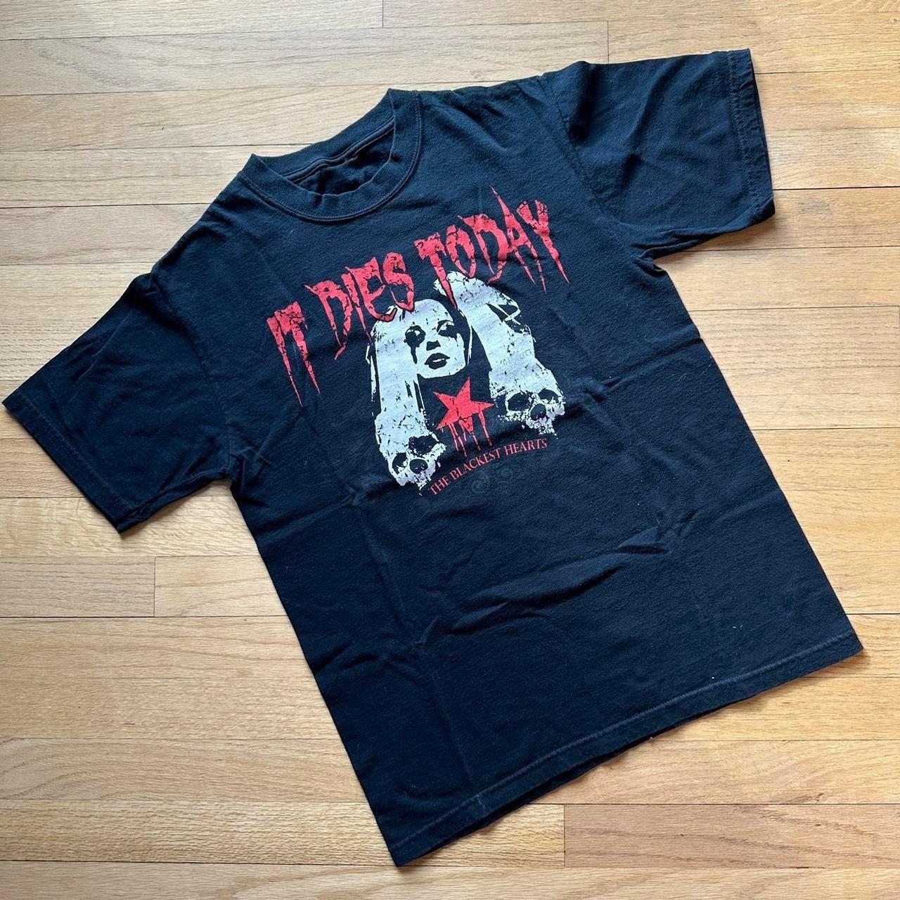 Vtg It Dies Today Band The Blackest Hearts Cotton All Size Unisex Black MC461 XXL