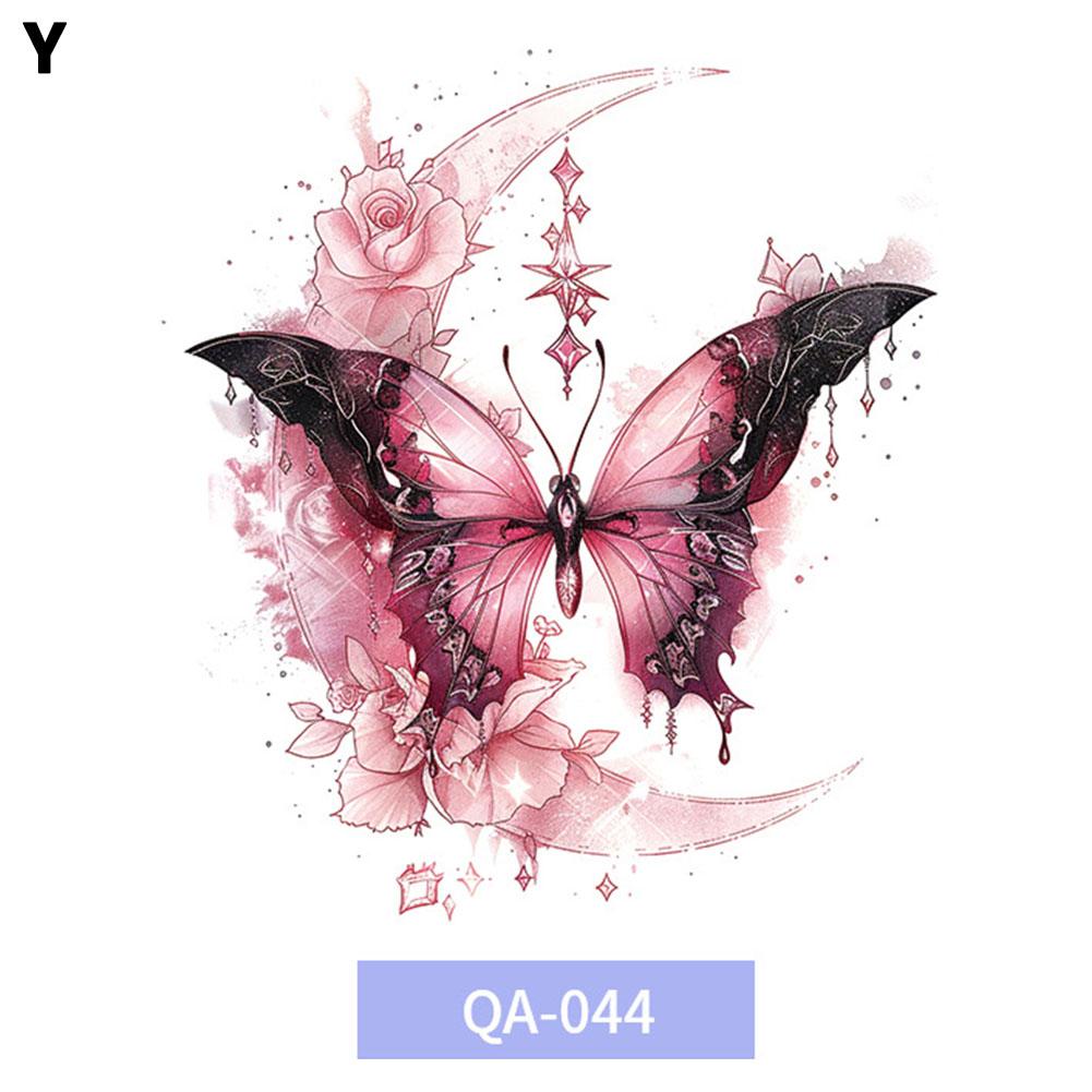 Barevné tetovací nálepky motýlů Vodotěsné Dlouhotrvající Roztomilé Japonské Dopamin Omyvatelné Tetování St G1S6