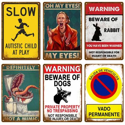 Bedroom Metal Signs Retro Metal Plate Posters Wall Art Mural Vintage Room Decoration Home Decor Items Tin Signs Aesthetic Men