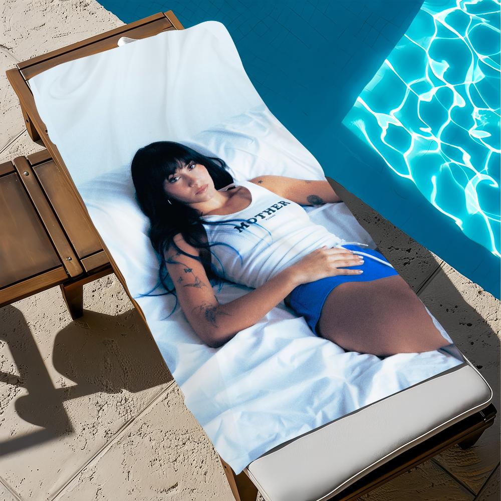 

Singer a-Aitana Ocana Cuarto azul Towel soft Beach Towels Trip swim Pool bathing Towel Gym Spa home Decor Gift Holiday Vacation W40*H60(CM)