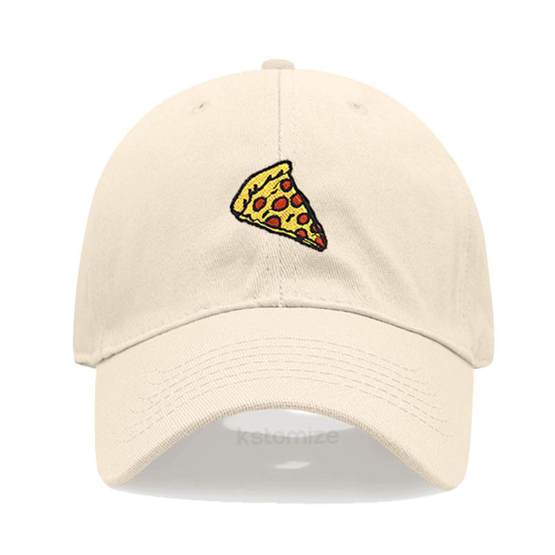 Pizza Embroidered Baseball Cap for Women Men Fashion Adjustable Soft Cotton Dad Hat Unisex Classic Golf Caps