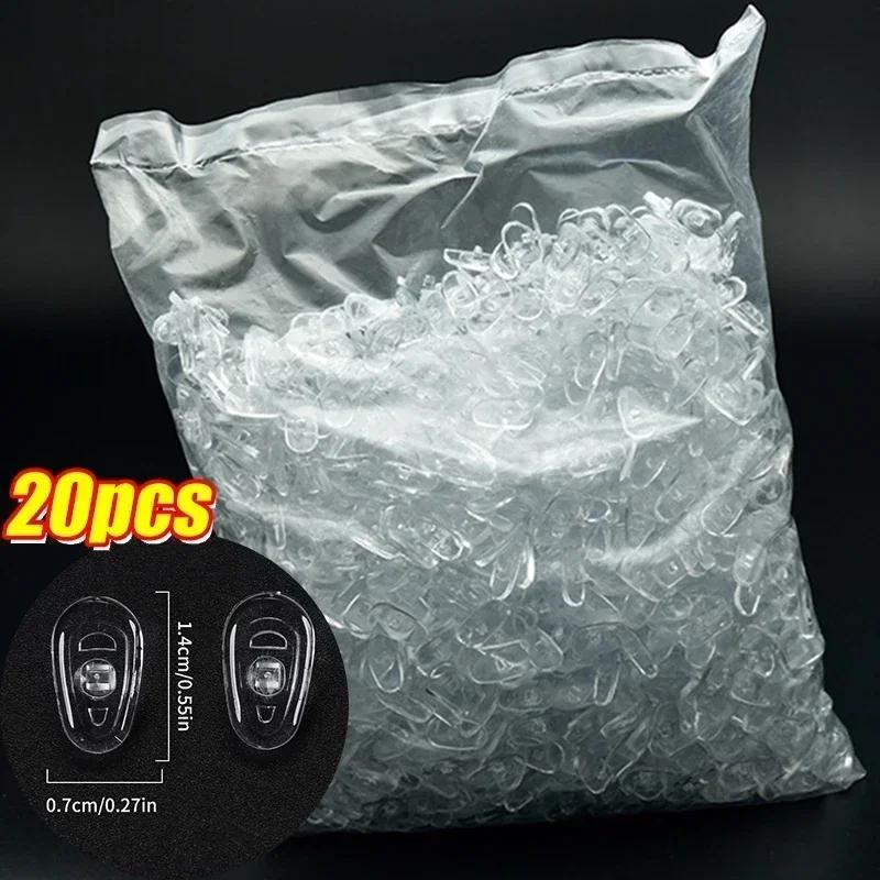 2/200Pcs Oval Eyeglass Nose Bracket Women Men DIY Clear Non-Slip Silicone Nose Pads Fashion Comfortable Daily Soft Nose Bracket