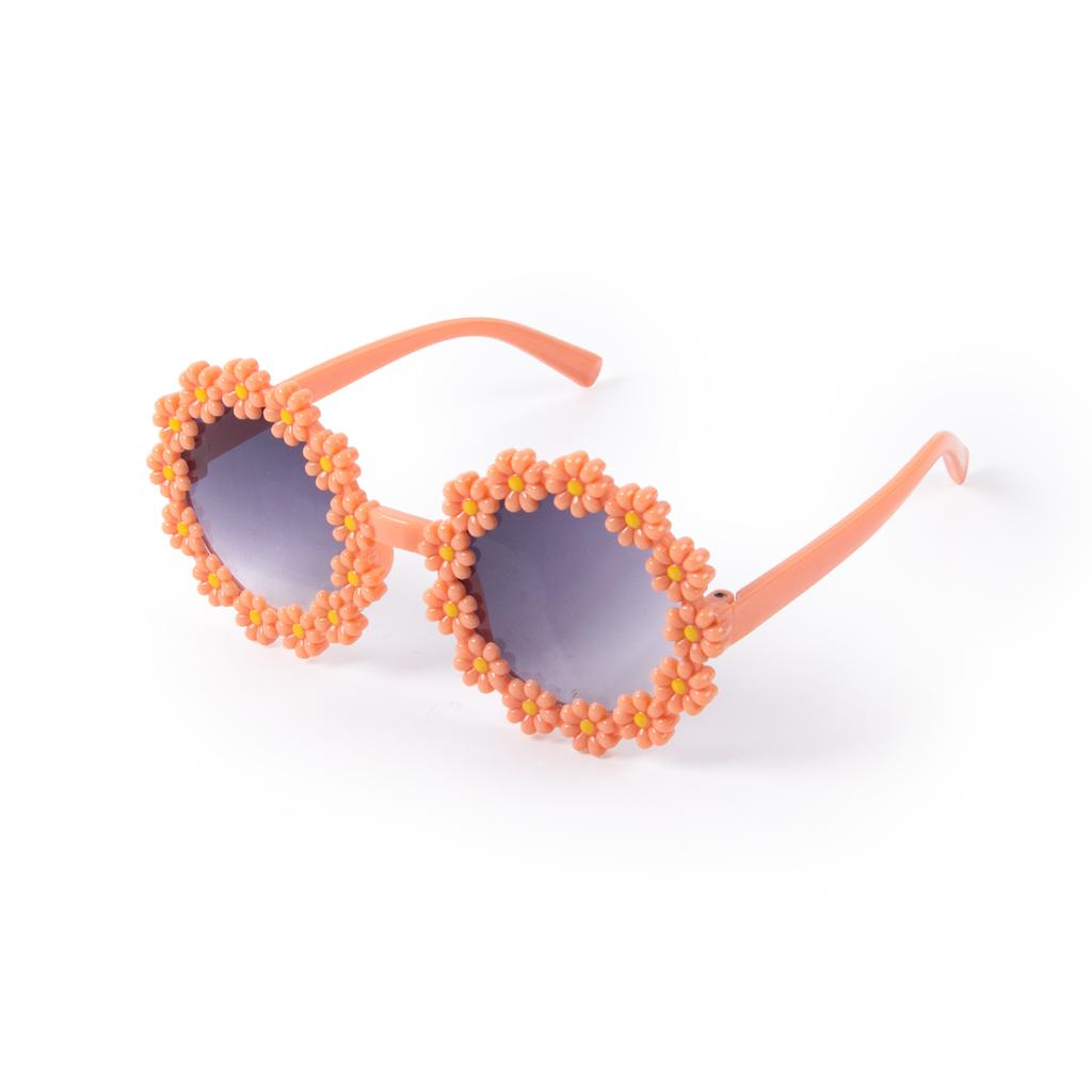 1pcs Kids Round Flower Sun Glasses Cute Daisy Flower Sunglasses Children Birthday Party Summer Outdoor Glasses for Girls Gift