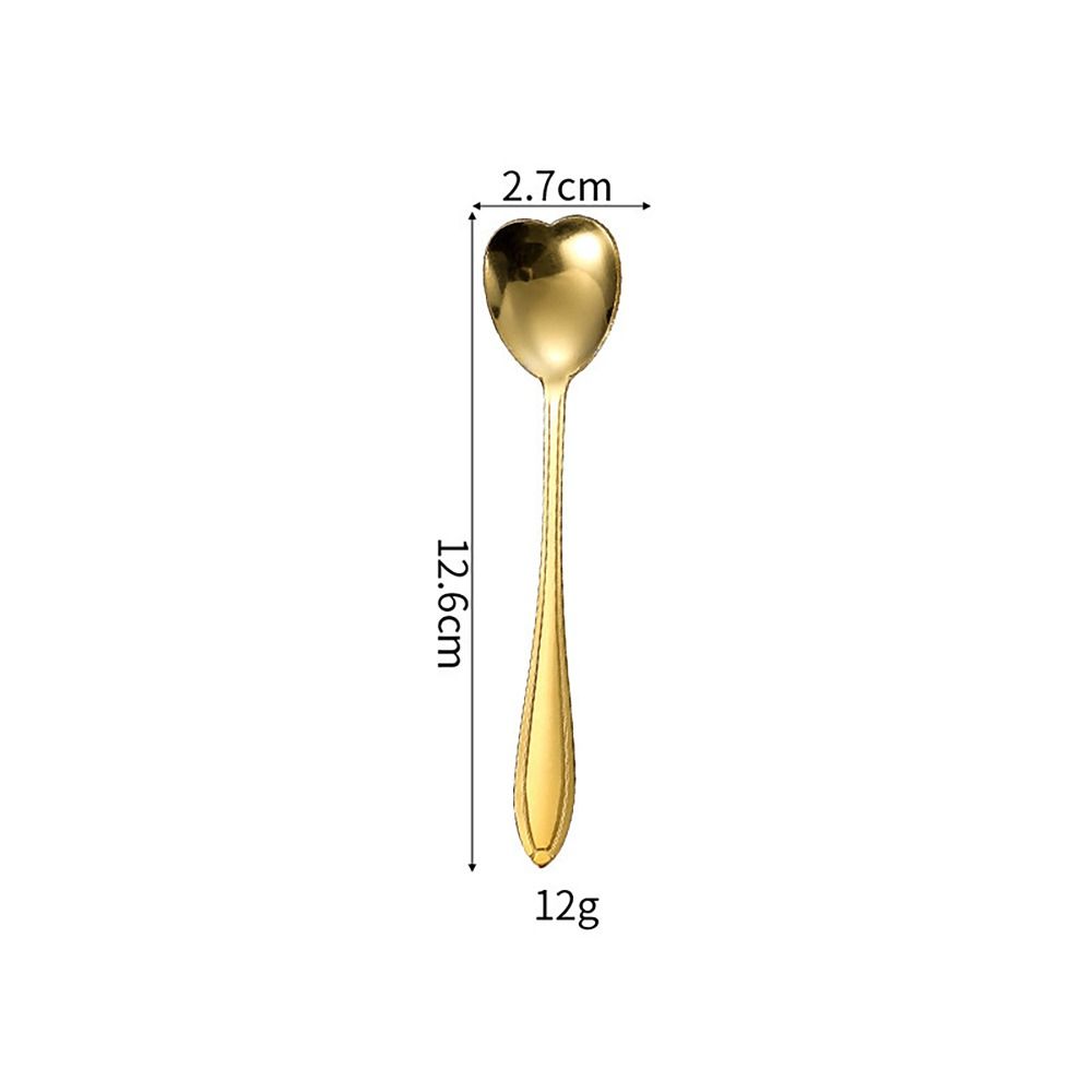 Gold Silver Stirring Spoon SAKURA ROSE LOVE Coffee Spoon Creative Dessert Spoon  for Kitchen Tools