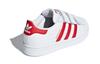 Adidas Originals SUPERSTAR CF Comfortable Abrasion Resistant Breathable Low top Skateboard Shoes White Red CG6622
