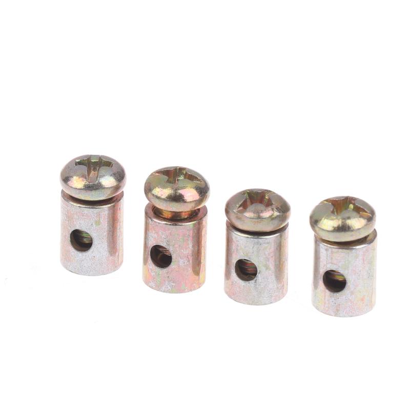 10/30/50Pcs Motorcycle Brake Clutch Choke Cable Repair Kart Bike Mower Parts Throttle Cable Nipple Screw Metal Stopper