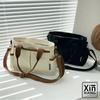 Women's Canvas Tote bag Multifunctial Large Capacity Zipper Messenger Bag Student Casual Handbag Designer Bag