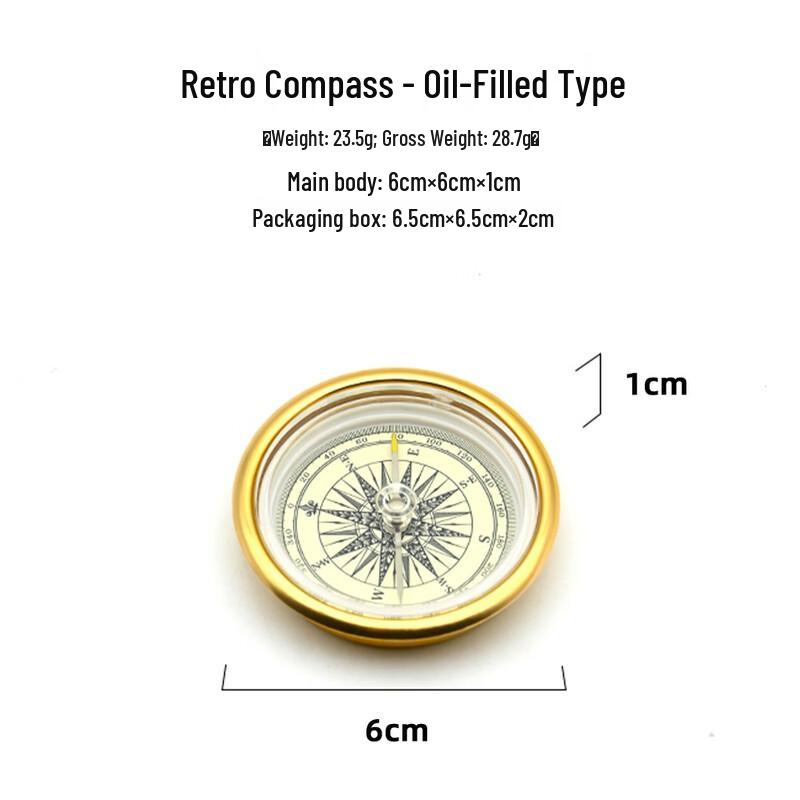 OIMG Outdoor Retro Oiled Compass