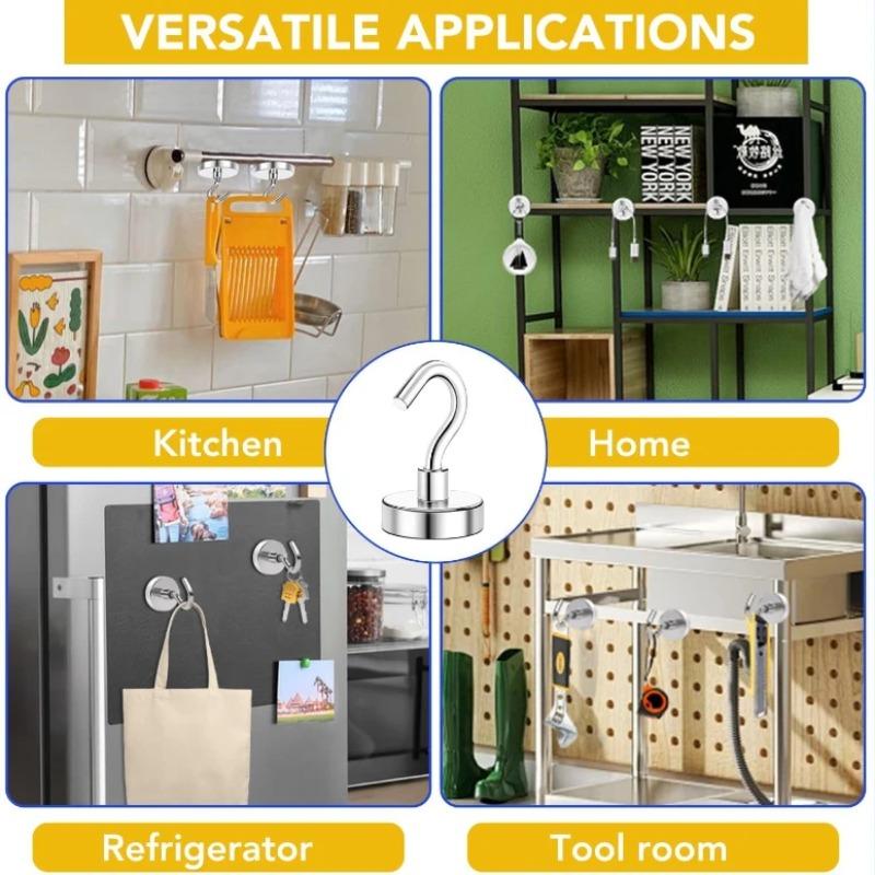 Magnetic Hanger Wall-mounted Extra Strong Cruise Hook Metal Strong Magnetic Hooks for Refrigerator Other Magnetic Surfaces