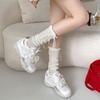 Silver Ballet Style Small Man Inner Height Increase Moral Training Shoes Women's 2025 New Summer Advanced Sense Versatile White Shoes