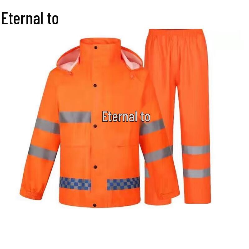 Reflective Two-Piece Rain Suit