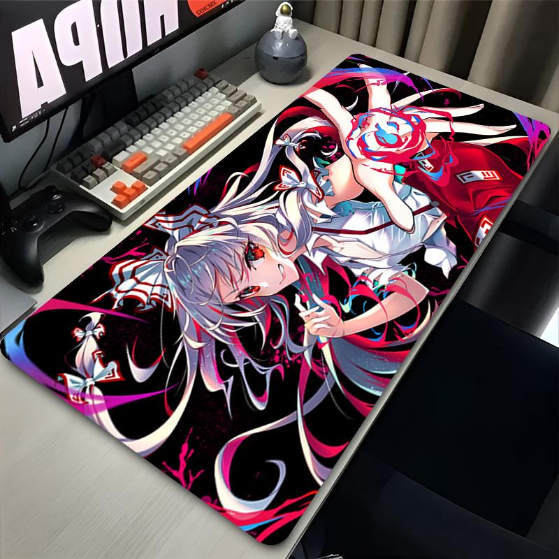 Mouse Pad Laptop PC Gaming Accessories Playmat Extra Large Touhou Project Anime Girl Izayoi Sakuya Kirisame Marisa Mousepad