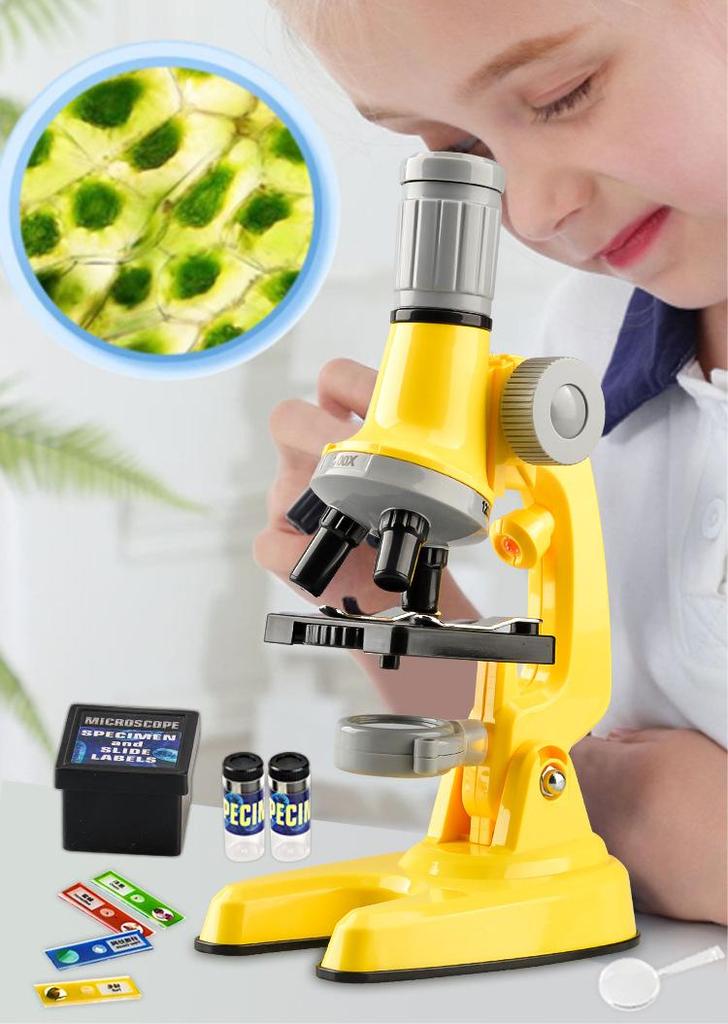 1200x HD Kids' Microscope Science Set - STEM Biology Educational Toy for Primary Students