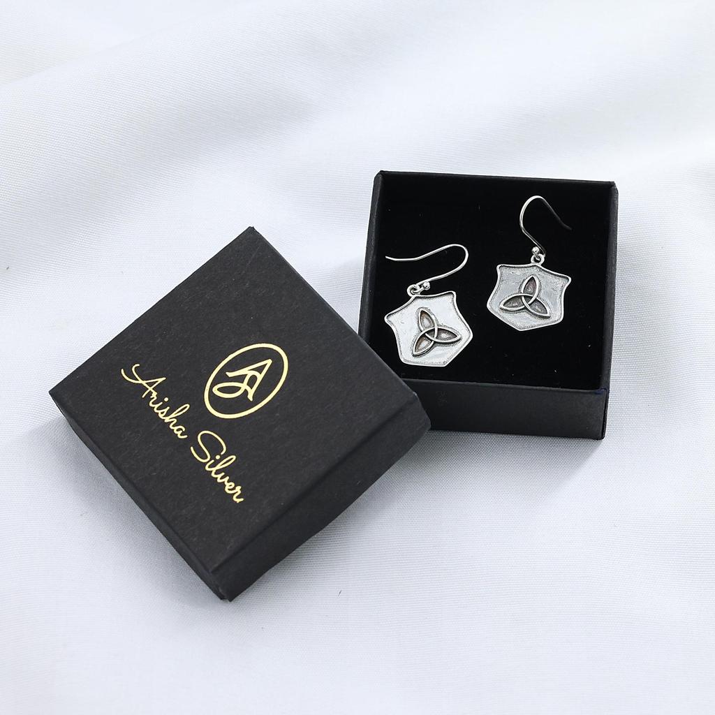 Celtic Silver Earring 925 Sterling Silver Handmade Jewelry Women Jewelry
