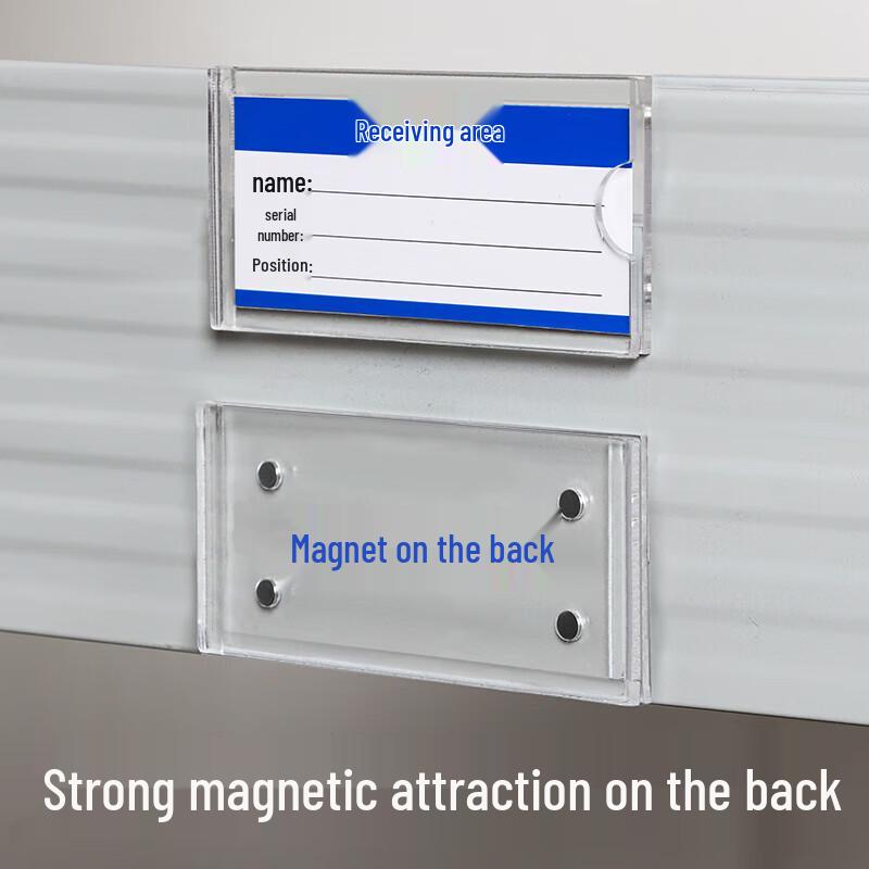 Transparent Acrylic Magnetic Label Holder