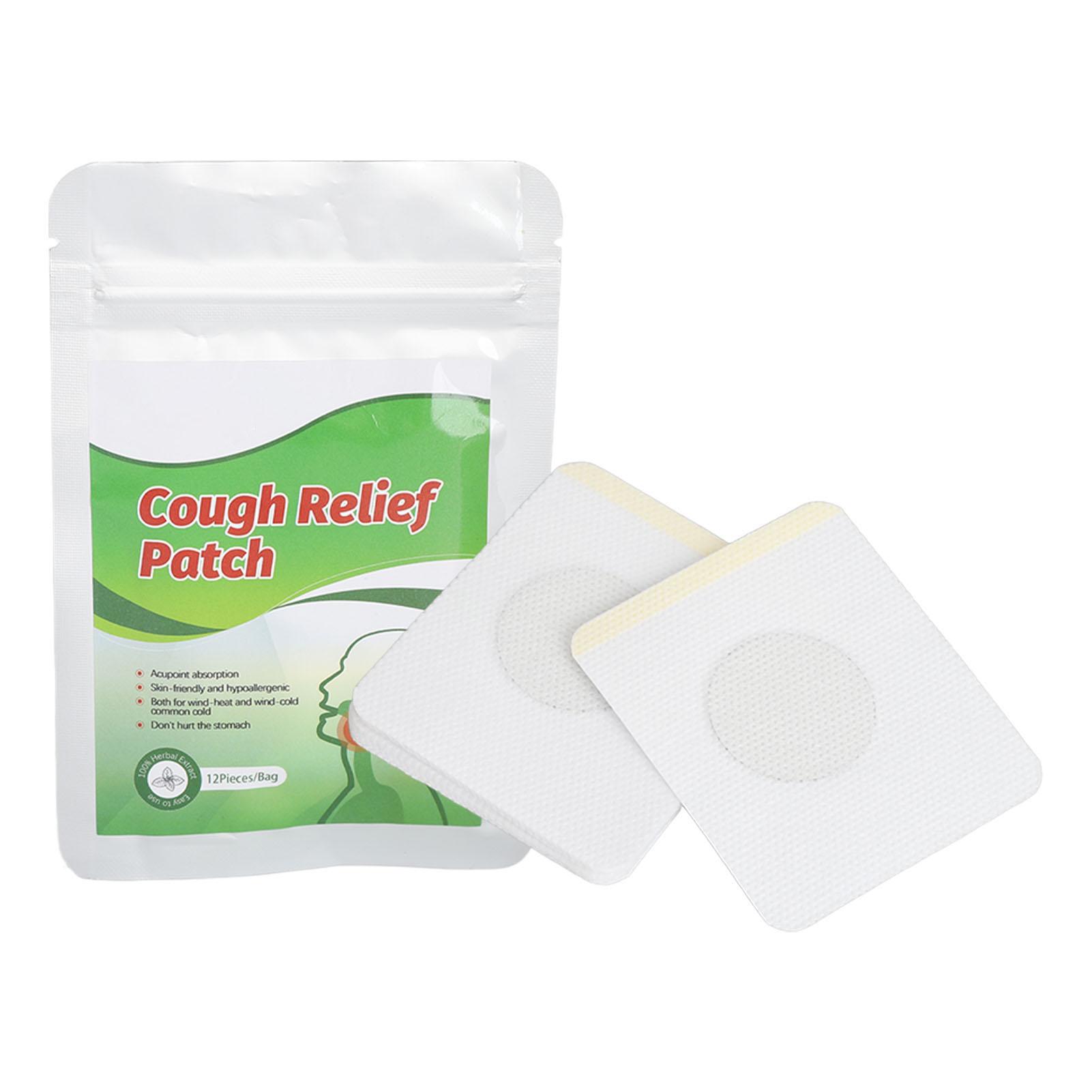 48pcs Cough Relief Patch Gentle Relieve Itchy Throats Soothe Herbal Extract Cough Patch