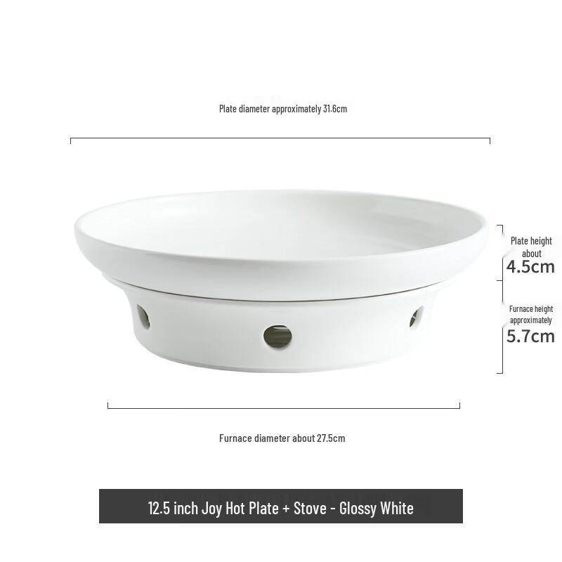 

Nordic Style Heated Ceramic Fish Head Platter Set