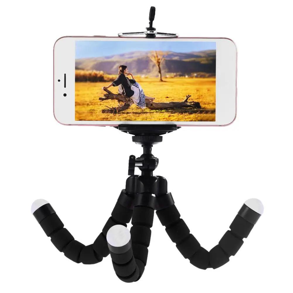 Mobile Phone Holder Flexible Octopus Tripod Bracket Selfie Stand Monopod With Clip for iPhone Samsung Xiaomi Huawei Smartphone
