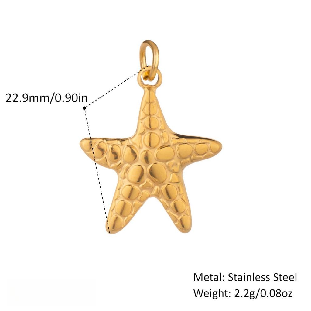  Ocean Style Hot Sale Small Animal DIY Pendant Accessories Waterproof Smooth Metal Handmade Polished Jewelry