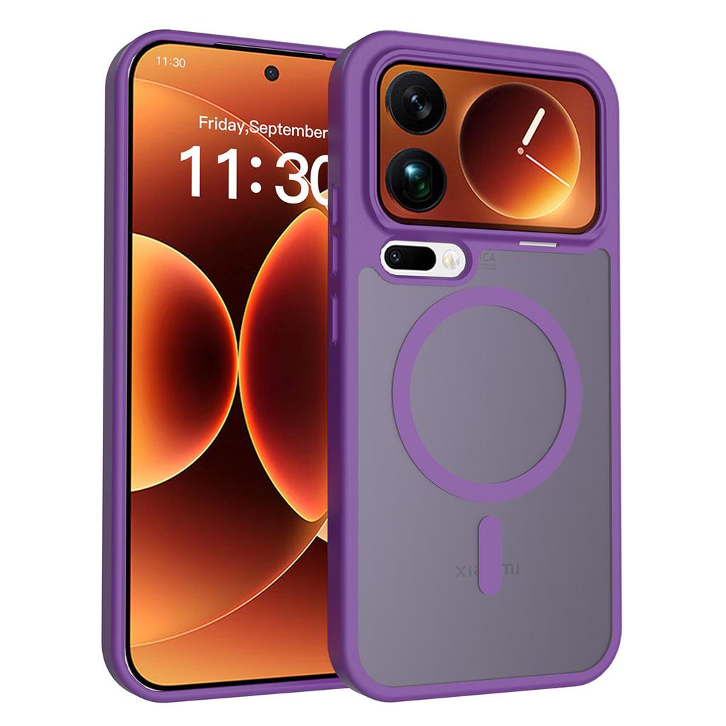 Etui na nowy telefon komórkowy Xiaomi17 z matową powłoką i magnetycznym mocowaniem do Xiaomi17promax, odporne na upadki, półprzezroczyste etui ochronne
