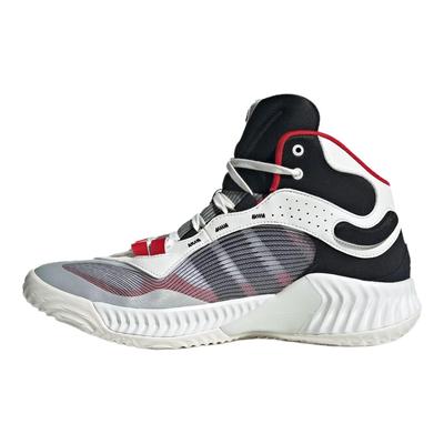Pro Bounce Ns Shock Absorbing Durable Mid-Top Basketball Shoes Unisex Basketball Shoes White Red JH8078