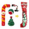 New Christmas Socks Pet Toy Set Decorative Gift Santa Claus Deer Cat Dog Fun Sound Toys Interactive Ball Stick Puppy Plaything