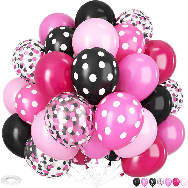 Set di 35 Palloncini Colorati con Paillettes da 12 Pollici per Decorazioni di Feste di Compleanno