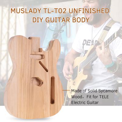 Muslady TL-T02 Unvollendeter E-Gitarrenkörper TELE E-Gitarrenfass