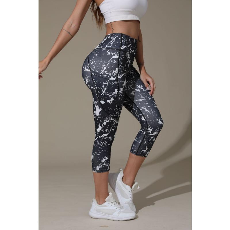 Women S High Waist Printed Yoga Pants Tummy Control For Workout Fitness