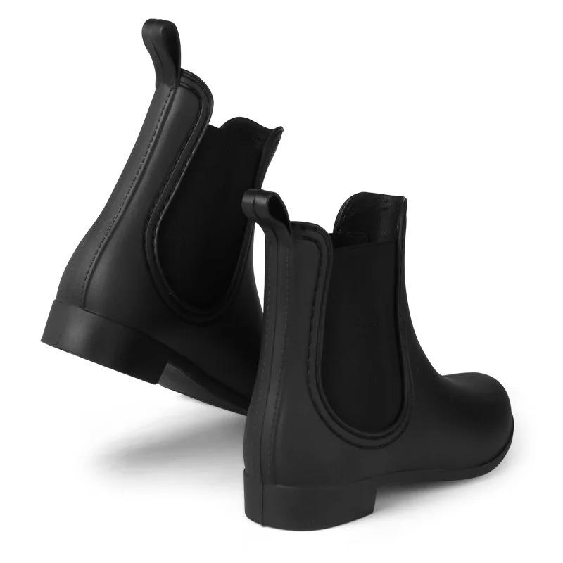 Damen Chelsea Regenstiefel Bequem Rutschfest Wasserdicht Gartenstiefel Modisch Gummisohle RegenStiefel Damen