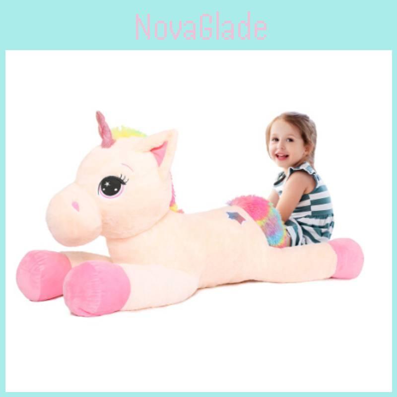 Rainbow Unicorn Plush Toy For Girls Gift Soft Stuffed Animal For Valentines Day