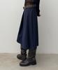 Daiaegeuneol Low Rise Midi Skirt (Navy)