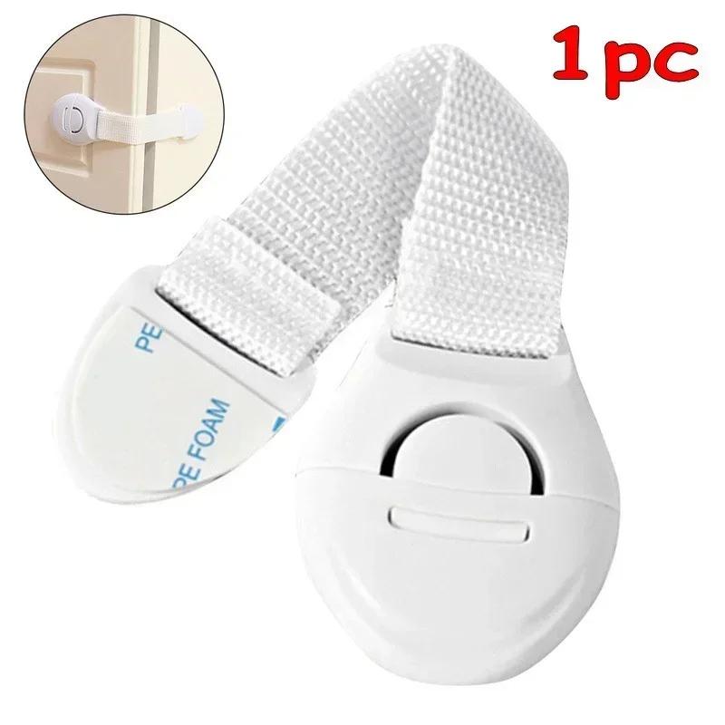 10Pcs/Lot Drawer Door Cabinet Cupboard Toilet Safety Locks Baby Kids Safety Care Plastic Locks Straps Infant Baby Protection