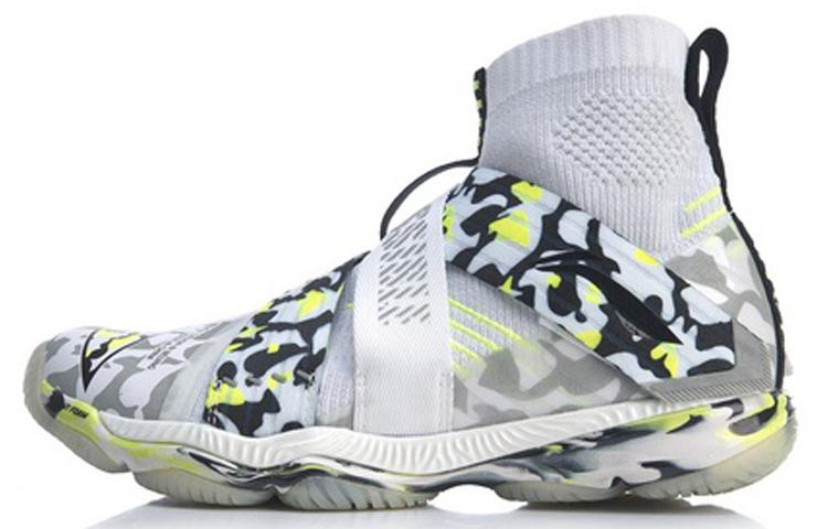 Li Ning Ranger 4 Тканевые Нескользящие Поддержка Нескользящие Поддержка Высокие Бадминтонные Кроссовки Женские Белые AYAP008-4 37
