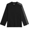 Y-3 SS26 Frayed Three Stripe Long Sleeve T-Shirt Unisex Tops KQ9795