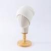 % Merino Pure Wool Knitted Wool Hat Autumn and Winter Warm Solid Color Flanged Cold Hat Men's and Women's Versatile Ear Protection Hat